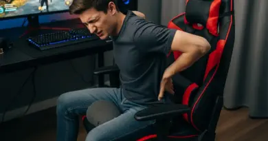 A cadeira gamer ajuda a aliviar a dor no cóccix