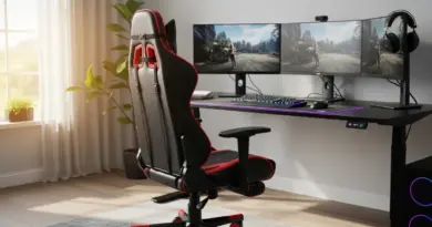 Cadeira gamer compacta para home office